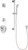 Chicago Faucets SH-PB1-14-011 Pressure Balancing  Shower System with Hand Spray and 24" Slide Bar