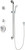 Chicago Faucets SH-PB1-15-024 Pressure Balancing Shower System with Hand Spray and 36" ADA Grab Bar