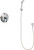Chicago Faucets SH-TP1-00-020 Thermostatic/ Pressure Balancing Shower Fitting with Hand Spray and Wall Hook