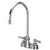 Zurn Z812C1-XL-7F AquaSpec 8" Centerset Gooseneck Faucet 2-1/2" Lever Handles 1.0 GPM