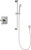 Chicago Faucets SH-TP2-00-021 Thermostatic/ Pressure Balancing Shower Fitting with Hand Spray, and 24" Slide Bar