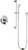 Chicago Faucets SH-TP4-00-026 Thermostatic/ Pressure Balancing Shower Fitting with Auto-Drain Hand Spray and 30" Slide Bar