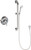 Chicago Faucets SH-TP7-00-023 Thermostatic/ Pressure Balancing Shower Fitting with Auto-Drain Hand Spray and 24" ADA Grab Bar