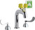 Chicago Faucets 8452-TE64VPABCP Dual-Handle Emergency Eyewash with Faucet