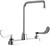 Chicago Faucets 1100-H8E35-317XKAB Manual Sink Faucet