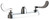 Chicago Faucets 1100-LES317XKAB Manual Sink Faucet