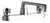 Chicago Faucets 1100-S6-950ABCP Manual Sink Faucet