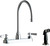 Chicago Faucets 1102-GN8AE35-369AB Manual Sink Faucet with Side Spray