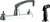 Chicago Faucets 1102-LEHAB Manual Sink Faucet with Side Spray