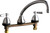 Chicago Faucets 1888-E35-369ABCP Manual Sink Faucet with Side Spray