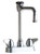 Chicago Faucets 1895-GN8BVBE2-2CP Deck-Mounted Manual Faucet with 4" Centers