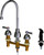 Chicago Faucets 200-AGN8AE3VPCABCP Deck-Mounted Manual Faucet with 8" Centers