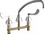 Chicago Faucets 201-A317ABCP Deck-Mounted Manual Faucet with 8" Centers