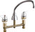 Chicago Faucets 201-AVPC1000ABCP Deck-Mounted Manual Faucet with 8" Centers