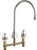 Chicago Faucets 201-GN8AE29-1000AB Deck-Mounted Manual Faucet with 8" Centers