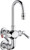 Chicago Faucets 225-261E35-3ABCP Wall-Mounted Manual Sink Faucet With 3" Vertical Centers