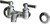 Chicago Faucets 305-LEARCF Wall-Mounted Manual Faucet with 3-3/8" Centers
