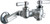 Chicago Faucets 305-RXKRCF Wall-Mounted Manual Faucet with Adjustable Centers