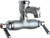 Chicago Faucets 305-VBLEARCF Wall-Mounted Manual Faucet with 3-3/8" Centers