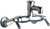 Chicago Faucets 305-VBRXKCCP Wall-Mounted Manual Faucet with Adjustable Centers