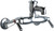 Chicago Faucets 305-VBRXKCP Wall-Mounted Manual Faucet with Adjustable Centers