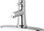 Chicago Faucets 3510-8E2805AB Deck-Mounted Manual Faucet with 8" Centers