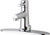Chicago Faucets 3511-8E2805AB Deck-Mounted Manual Faucet with 8" Centers