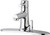Chicago Faucets 3512-8E2805AB Deck-Mounted Manual Faucet with 8" Centers