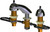 Chicago Faucets 404-HZLEHAB Deck-Mounted Manual Faucet with Adjustable Centers