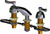 Chicago Faucets 404-VHZE64ABCP Deck-Mounted Manual Faucet with Adjustable Centers