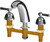 Chicago Faucets 405-E64VP369AB Deck-Mounted Manual Faucet with 8" Centers
