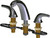 Chicago Faucets 405-H401AB Deck-Mounted Manual Faucet with Adjustable Centers
