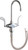 Chicago Faucets 50-317XKABCP Deck-Mounted Manual Faucet, Single-Hole Mounting