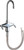 Chicago Faucets 50-GN1AE3ABCP Deck-Mounted Manual Faucet, Single-Hole Mounting