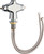 Chicago Faucets 50-LESHAB Deck-Mounted Manual Faucet, Single-Hole Mounting