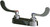 Chicago Faucets 525-ABCP Wall-Mounted Manual Faucet with 4" Centers