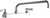 Chicago Faucets 527-L12ABCP Deck-Mounted Manual Faucet with 8" Centers