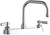 Chicago Faucets 527-XKABCP Deck-Mounted Manual Faucet with 8" Centers