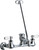 Chicago Faucets 540-LD897SCP Wall-Mounted Manual Faucet with Adjustable Centers