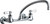 Chicago Faucets 540-LDL9XKABCP Wall-Mounted Manual Faucet with Adjustable Centers