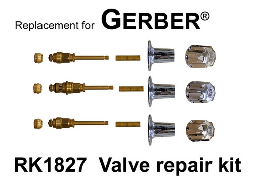 パーツ tk Gerber RK1827 3-Valve Old Style Shower Rebuild Kit