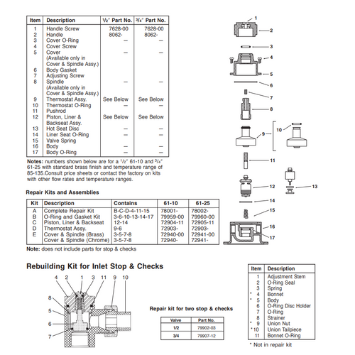 Lawler Series 61 05 Parts Breakdown Quality Plumbing Supply