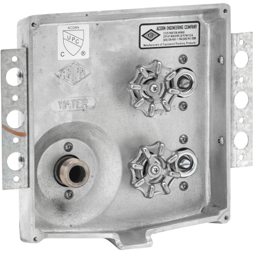 Acorn 8106SSLF Dual Temp Aluminum Hose Box Quality Plumbing Supply