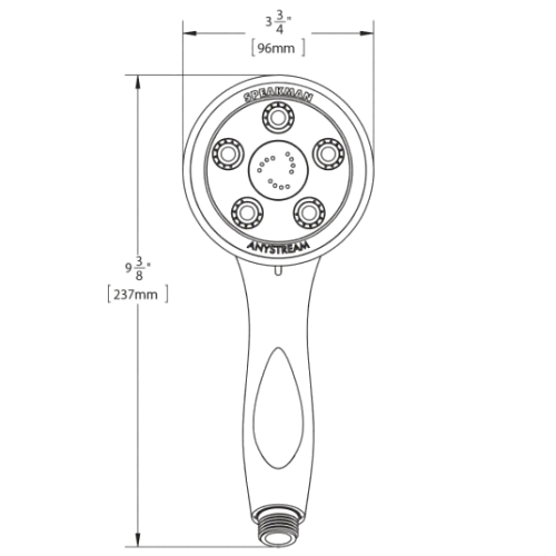 Speakman VS3014 Caspian Multi Function Hand Shower Quality Plumbing