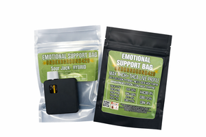 Emotional Support Bag – Hybrid Live Profile Disposable
A balanced hybrid disposable designed for anytime use, combining smooth relaxation with clear, functional effects through a high-terpene live profile blend.