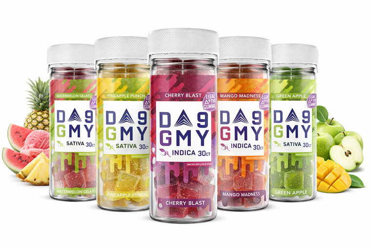 Delta-9 Gummies – Sativa & Indica Blends
Bold, fruit-flavored Delta-9 gummies available in both Sativa and Indica profiles, delivering a smooth, consistent edible experience for daytime energy or nighttime relaxation.
