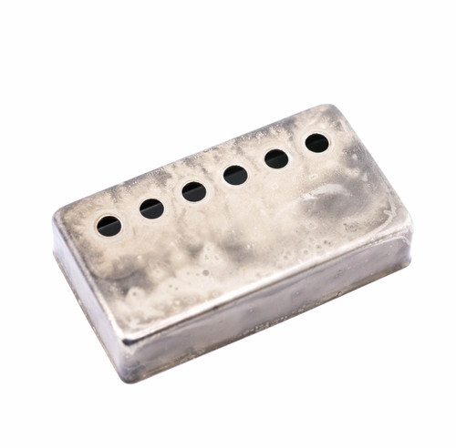 AGP ™ - Aged Relic Chrome Humbucker Cover Single *50mm Pole Spacing #1252452