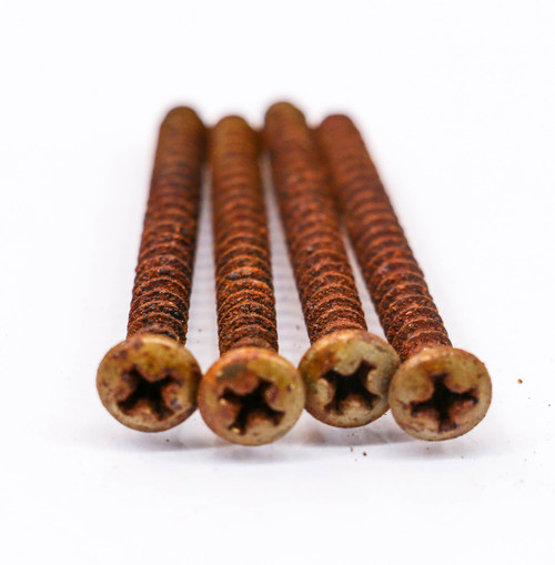 AGP ™ - Fender ® Stratocaster ® Telecaster ® - Aged Relic Nickel Phillips Head Neck Plate Screws #6162527