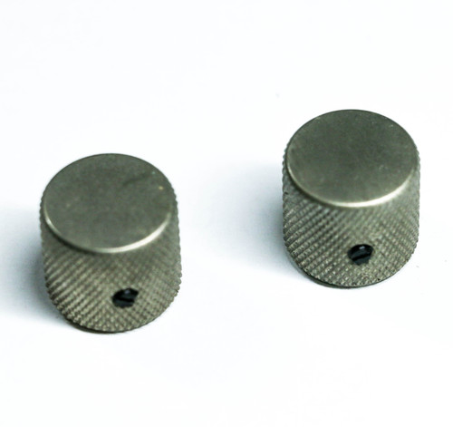 AGP ™ - Aged Telecaster ® Relic Barrel Flat Top Nickel Knobs Set Screw for 6.35mm (1/4") Solid Shaft Pots #9152510