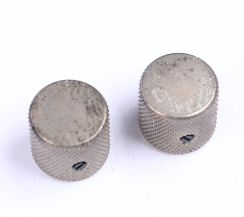 AGP ™ - Aged Telecaster ® Relic Barrel Flat Top Nickel Knobs Set Screw for 6.35mm (1/4") Solid Shaft Pots #3252628
